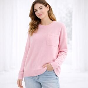 BR Banana Republic SZ XS Caro Oversized Lightweight Cashmere Sweater In Pink